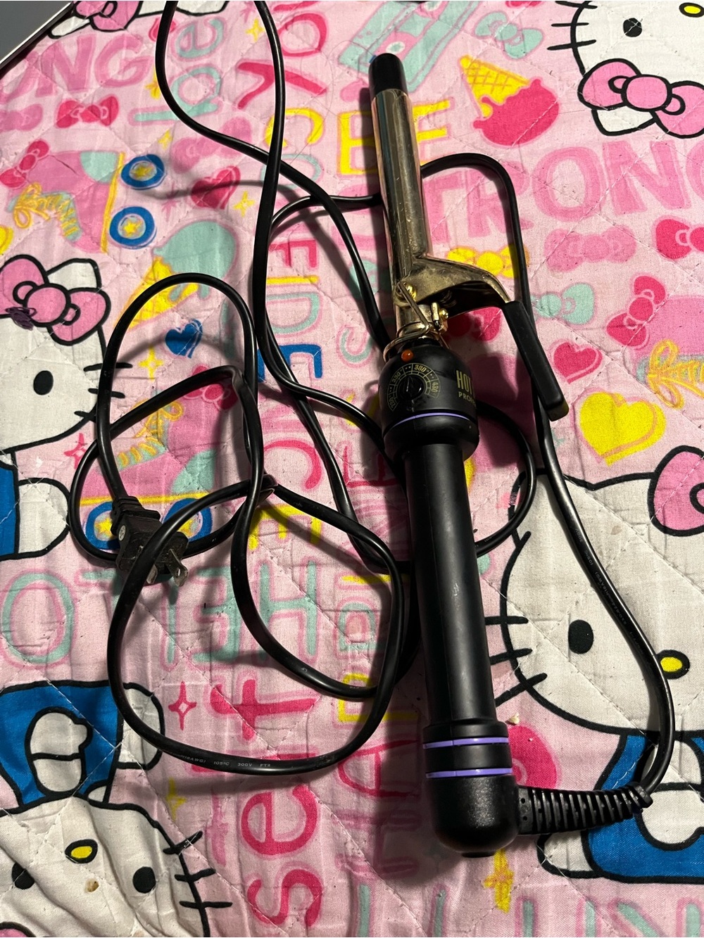 Hot tool curling iron